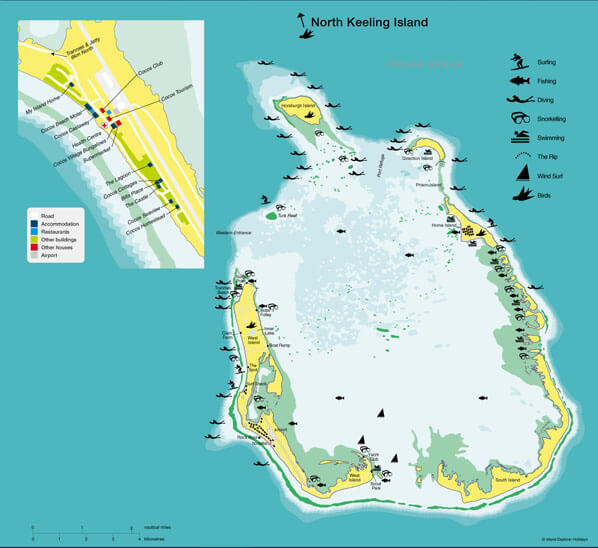 cocos island maps